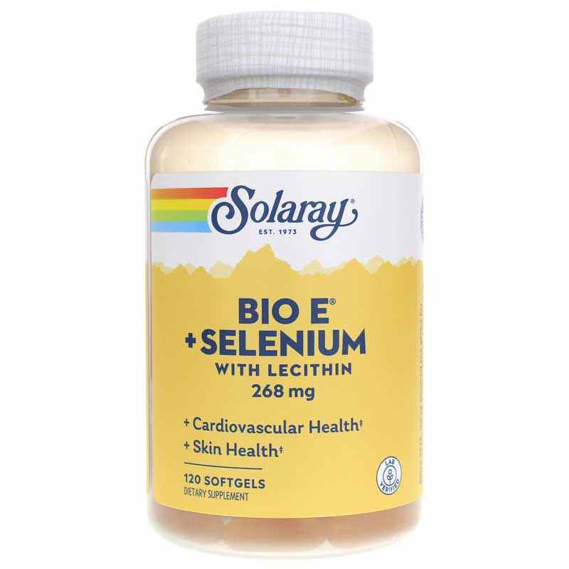 BioE with Selenium by Solaray is a dietary antioxidant supplement with